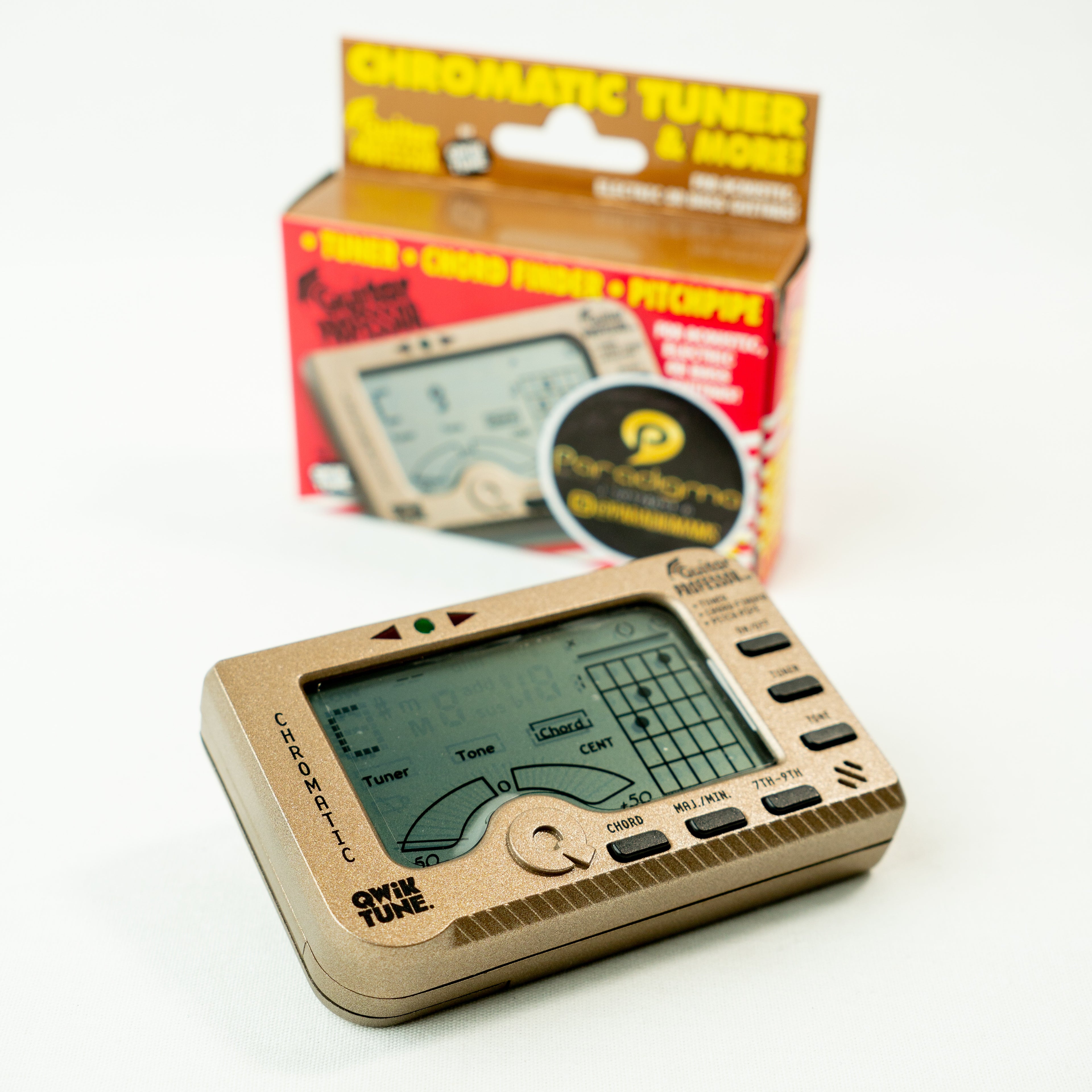 AFINADOR CROMATICO QUIK TUNE CON GUIA DE ACORDES