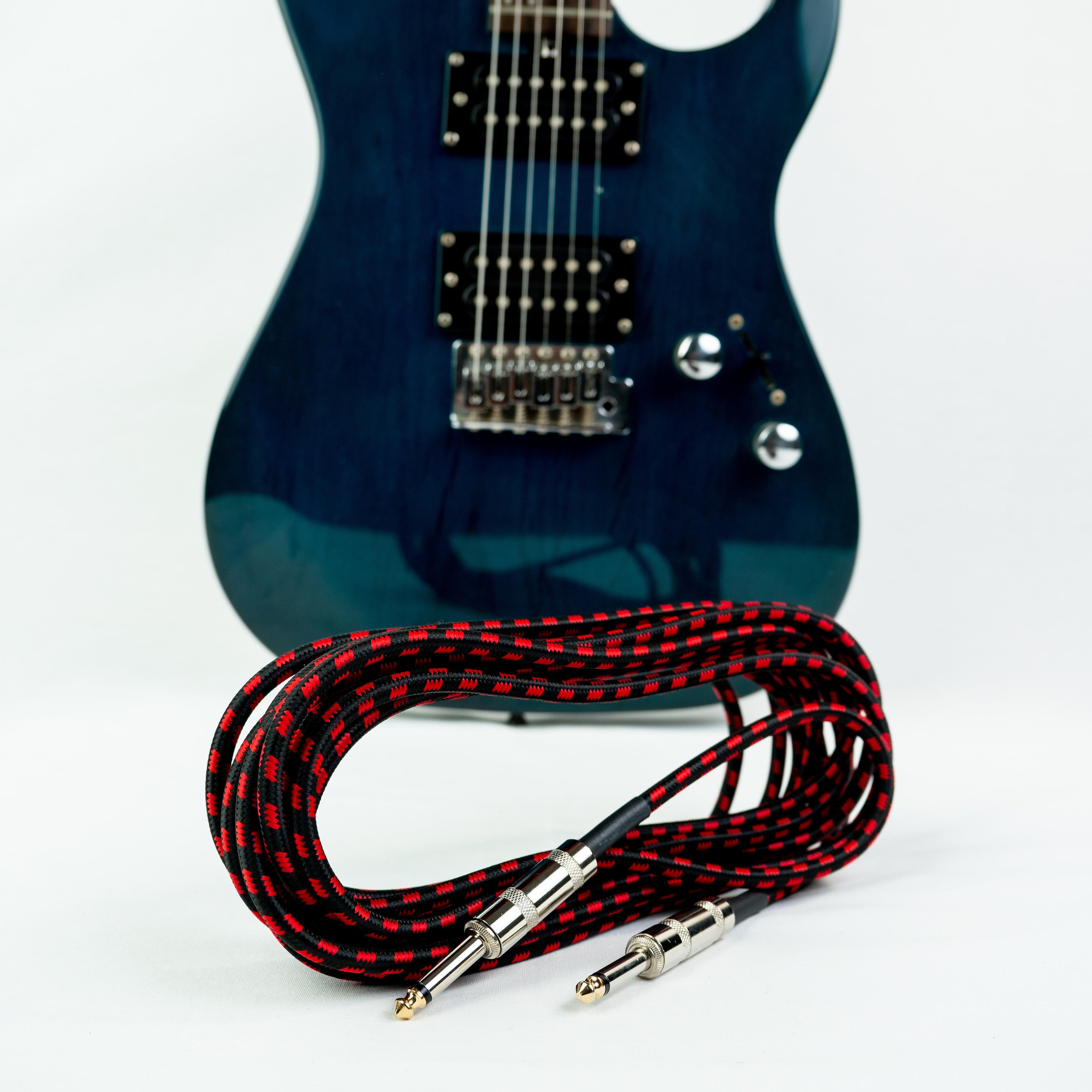 CABLE PLUG PLUG TRENZADO ROJO 6M