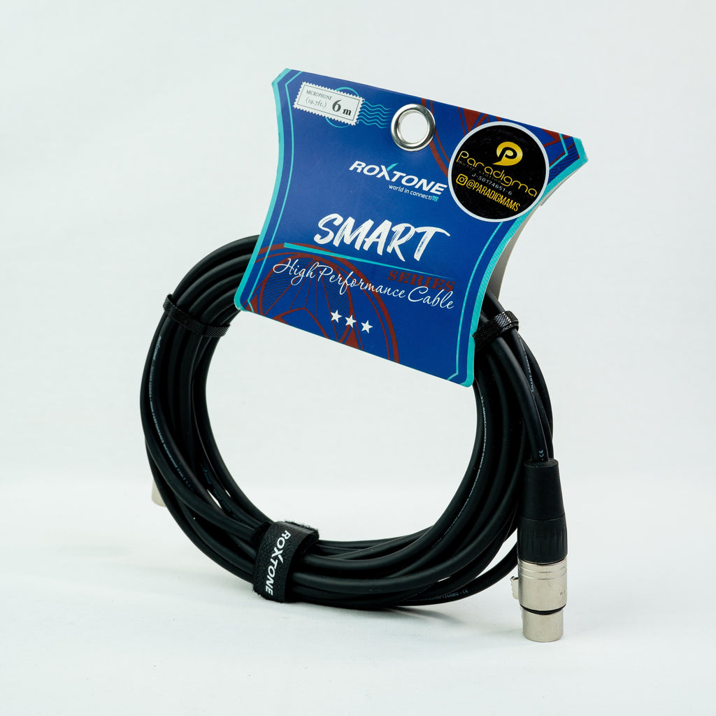 CABLE P/ MICROFONO XLR-XLR ROXTONE SMART 6MTS
