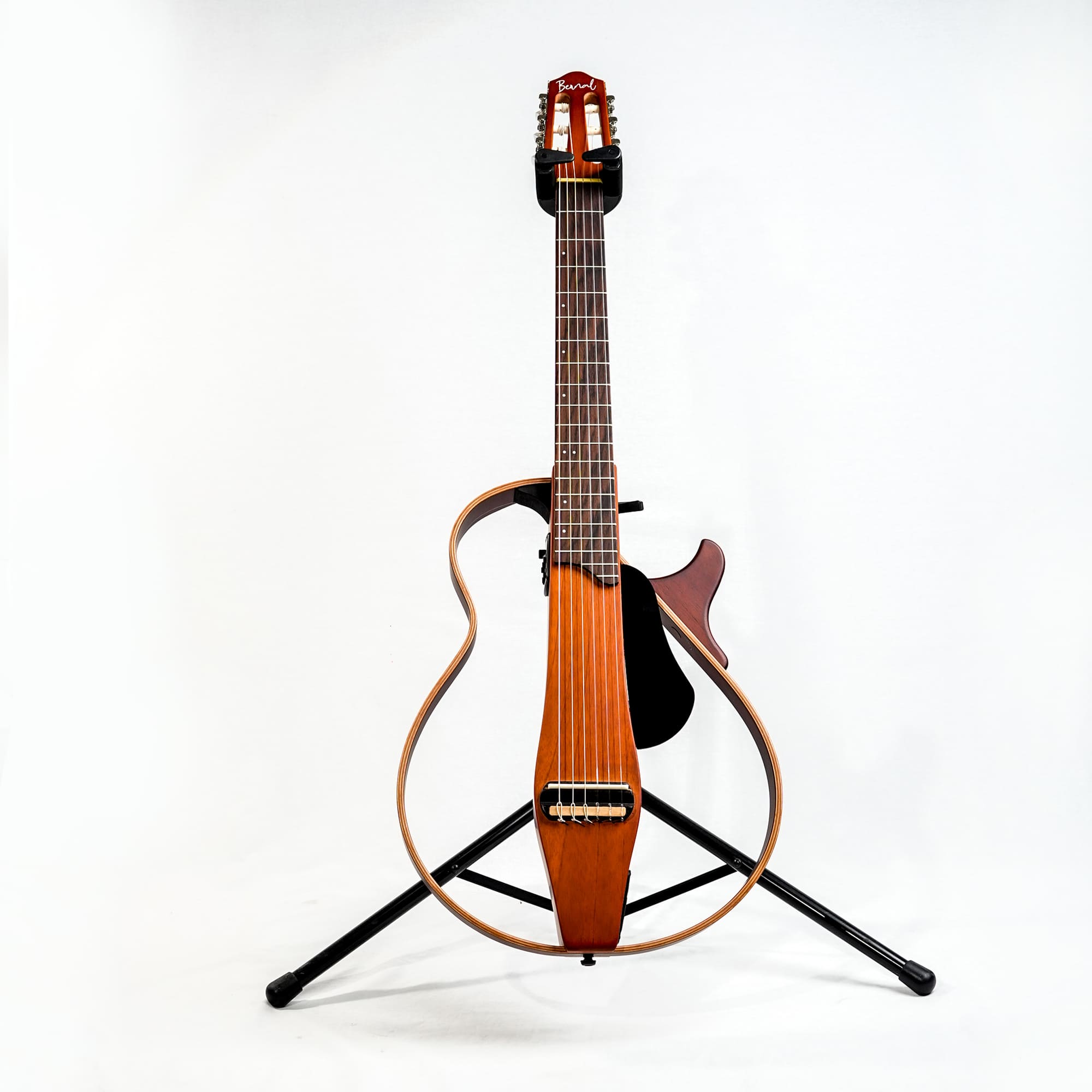 GUITARRA CUERDAS DE NYLON SILENT BERNAL MARRON