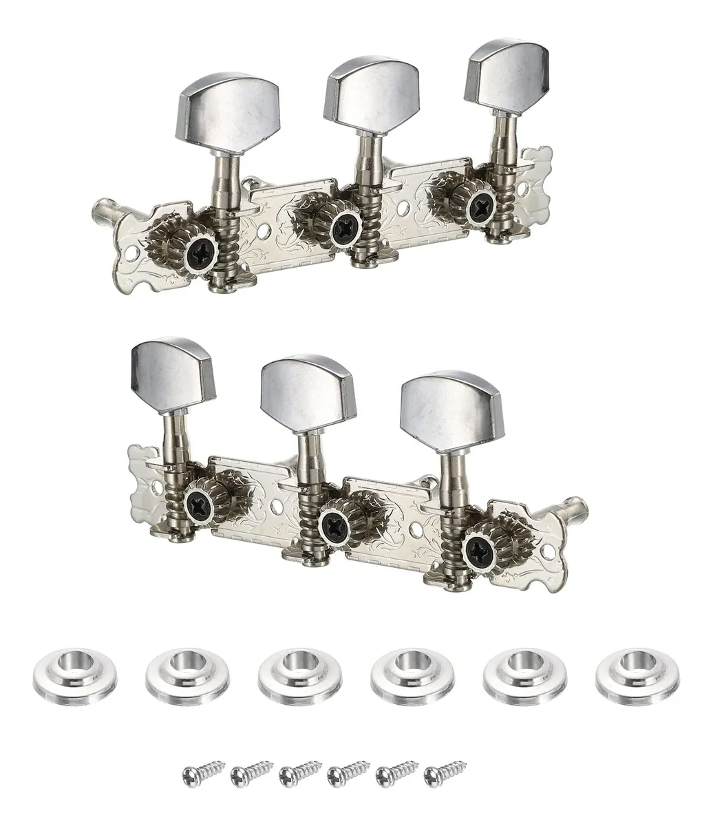 SET DE CLAVIJAS 3X3 P/ GUITARRA D´ANDRE PLATEADA