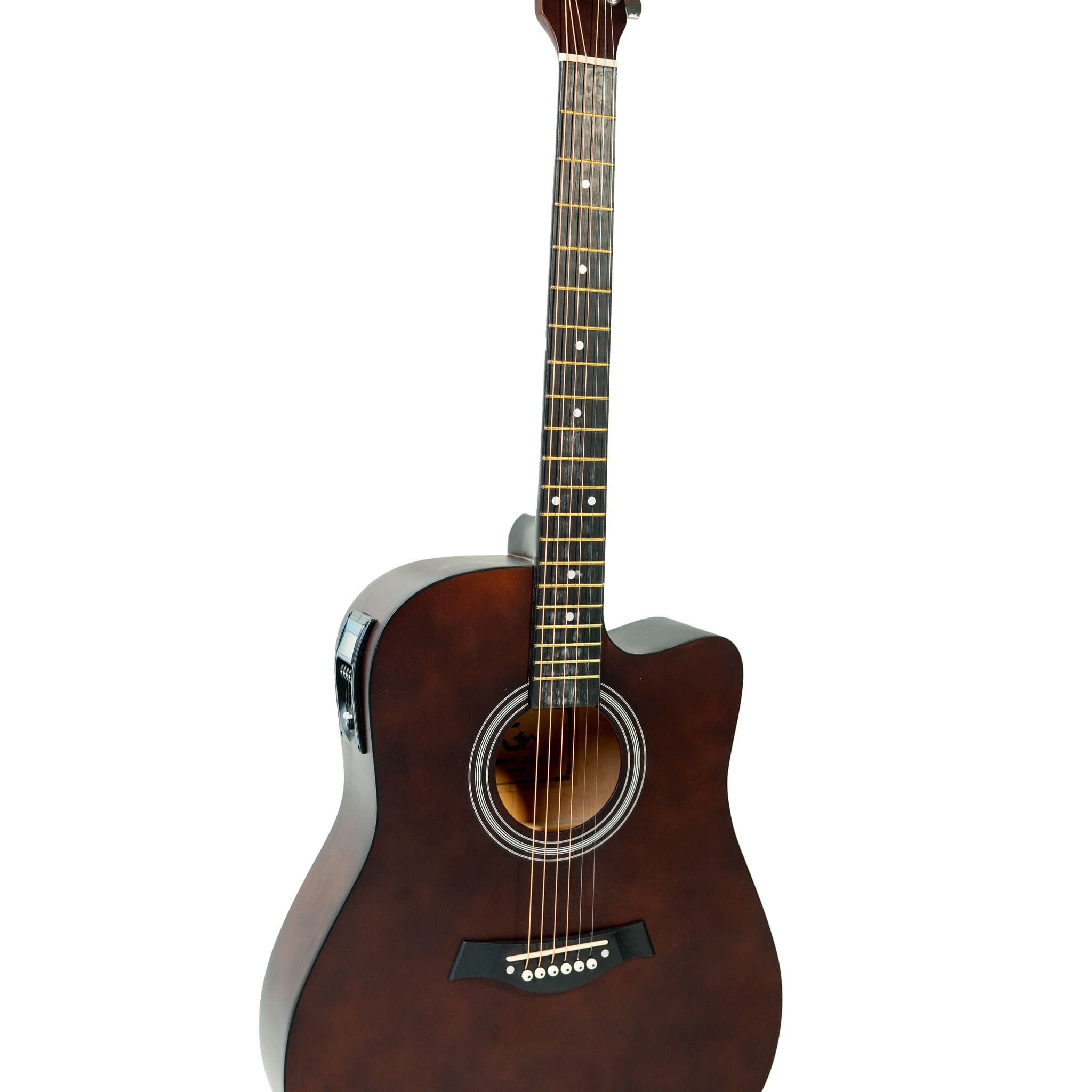 GUITARRA ELECTROACUSTICA COLOR CAOBA GSW