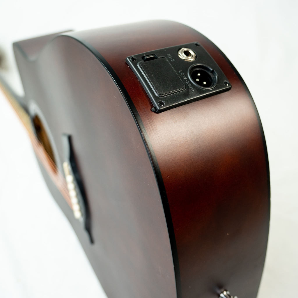 GUITARRA ELECTROACUSTICA COLOR CAOBA GSW