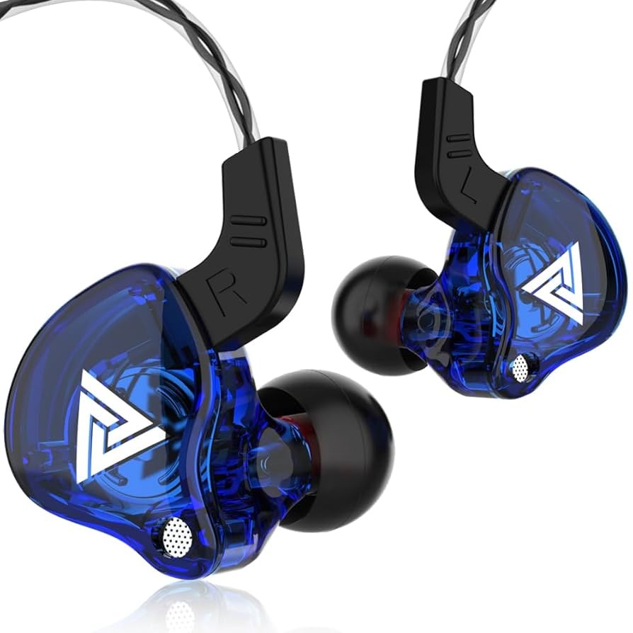 IN EARS QKZ AK6 CON MICROFONO AZUL