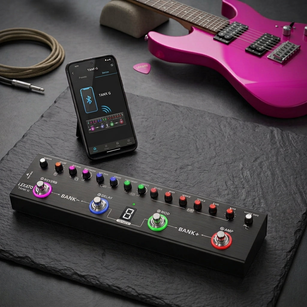 PEDALERA MULTIEFECTOS PARA GUITARRA TANK G LEKATO