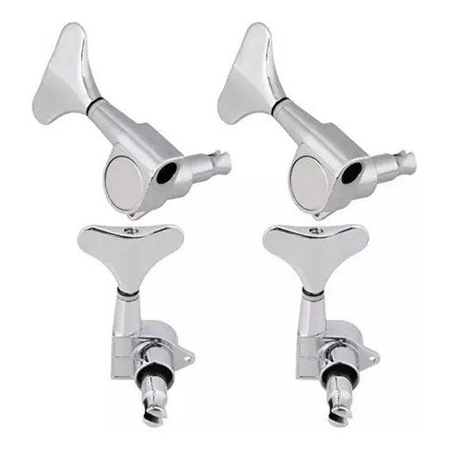 SET DE CLAVIJAS DE PRECISION P/ BAJO (2 IZQUIERDO 2 DERECHO) GSW PLATEADAS