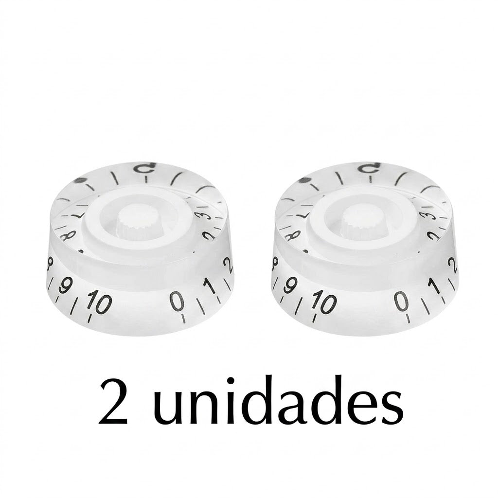 PERILLAS TIPO LES PAUL BLANCAS (2 UNIDADES)