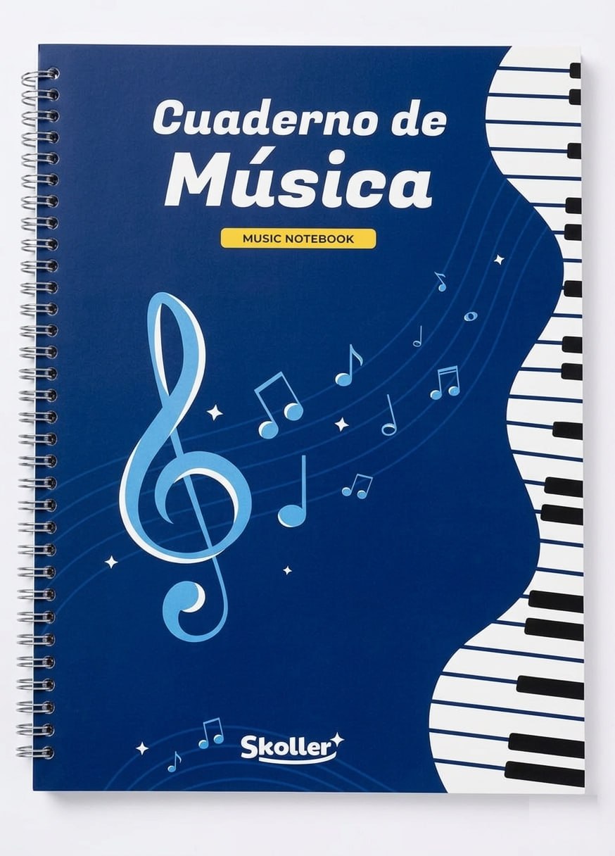 CUADERNO PENTAGRAMADO GRANDE