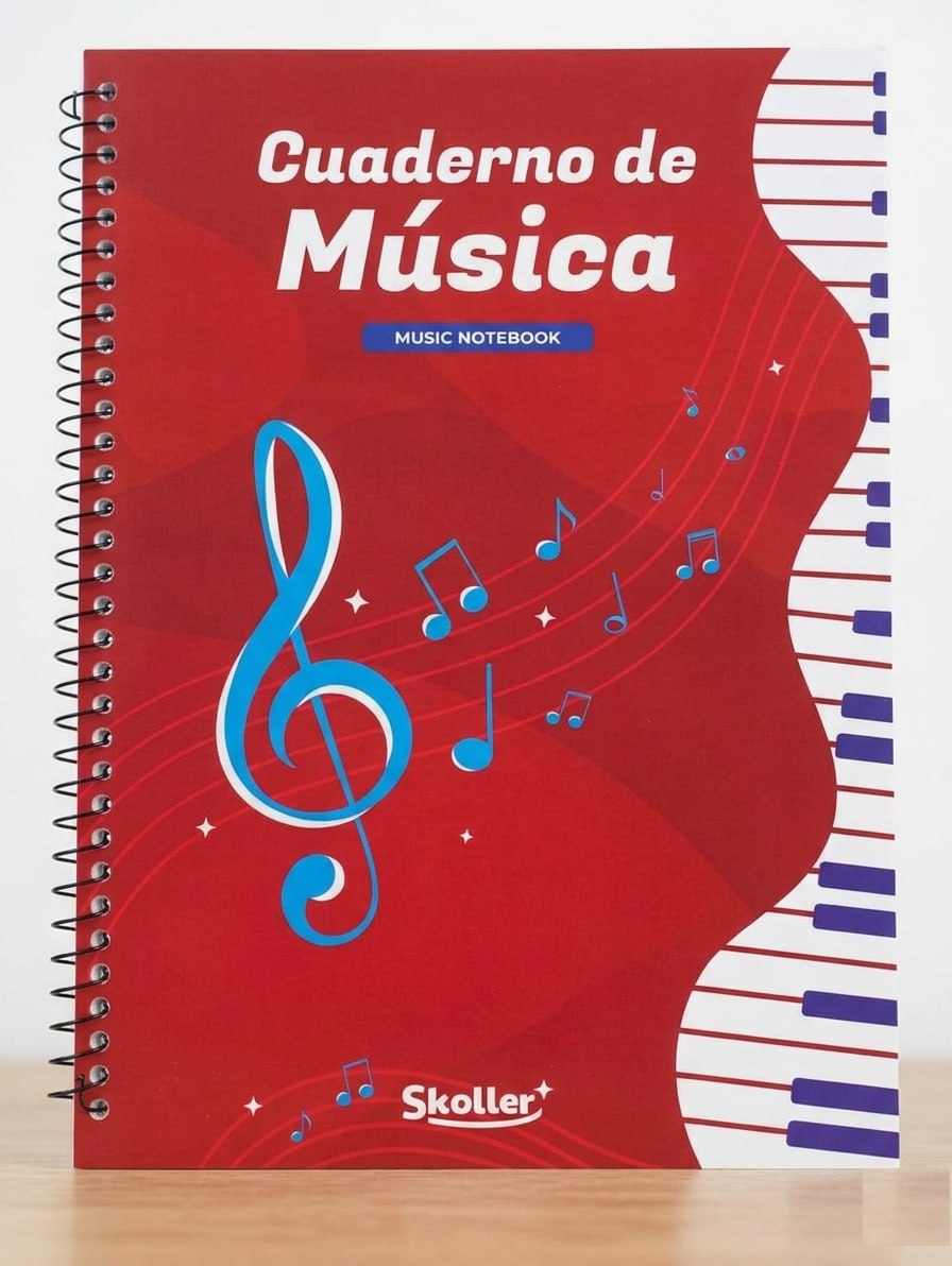 CUADERNO PENTAGRAMADO GRANDE