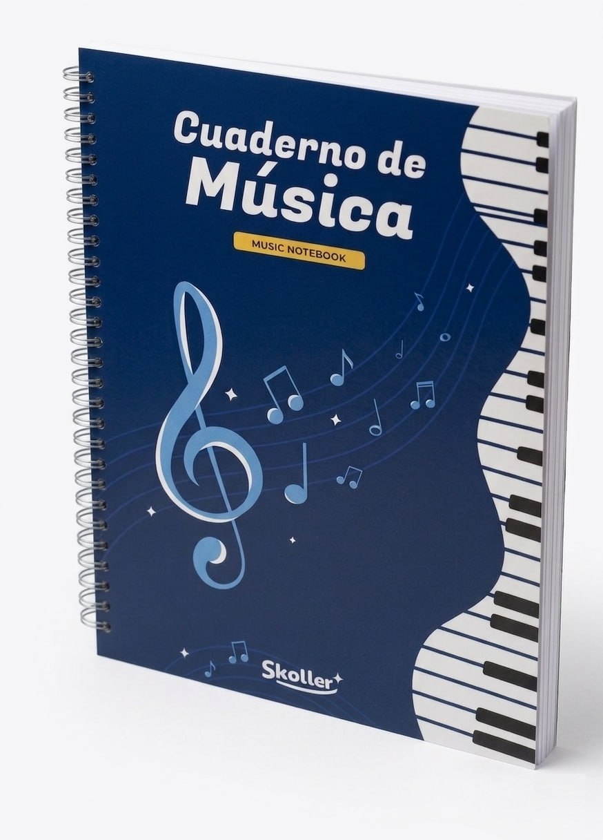 CUADERNO PENTAGRAMADO GRANDE