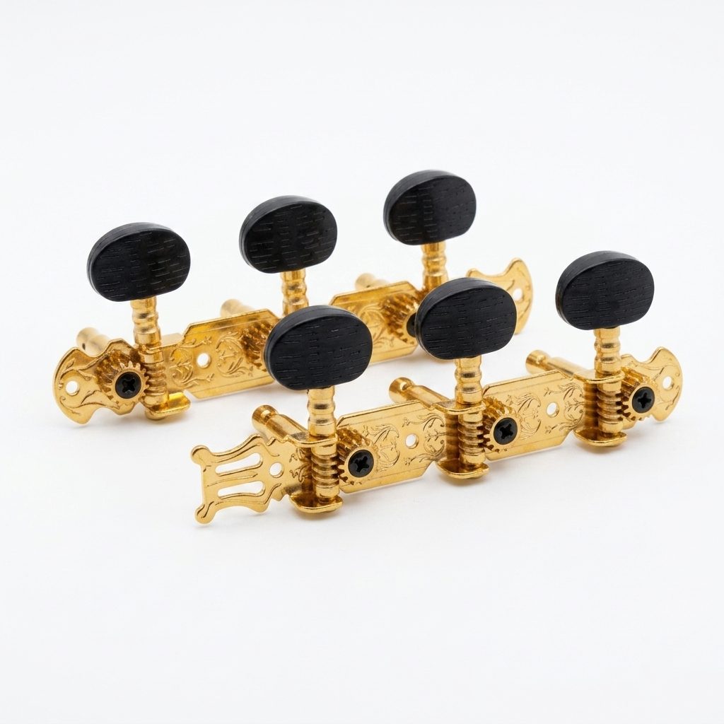 SET DE CLAVIJAS 3X3 P/ GUITARRA DORADA