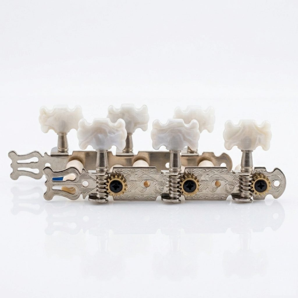 SET DE CLAVIJAS 3X3 P/ GUITARRA PLATEADA