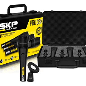 KIT DE 3 MICROFONOS CARDIOIDE DINAMICO SKP